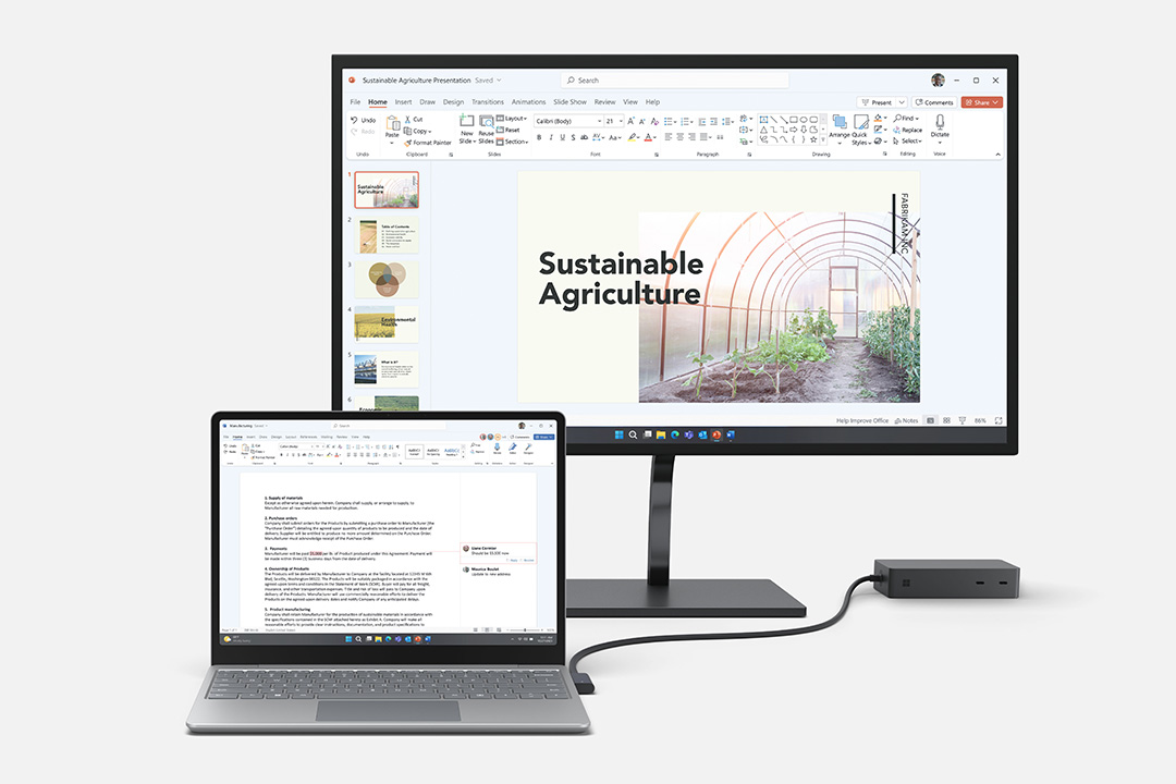 Surface Laptop Go 快速充电