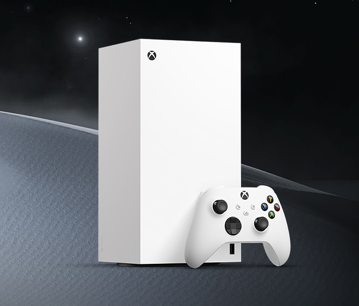 微软 Xbox Series X-1TB 数字版(白色)