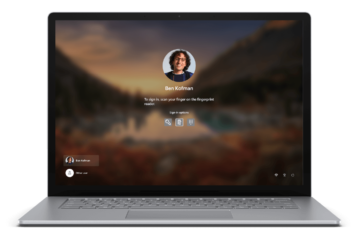 使用Windows Hello解锁Surface Laptop 5